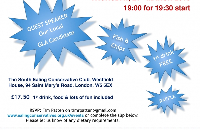 Ealing Common Conservatives Spring Quiz Night