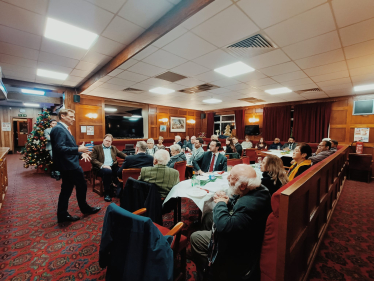 Rt Hon Chris Philp addresses Ealing MCA Christmas Party